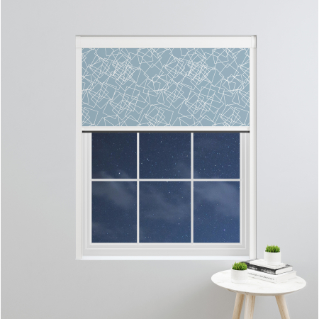 Fragmented Geo Tiles XL Bloc Blinds Cassette Blinds Inside Fit