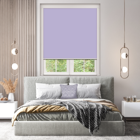 Gentle Lavender Bloc Blinds Cassette Blinds Inside Fit
