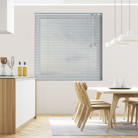 Gloss Buff Venetian Blinds Open
