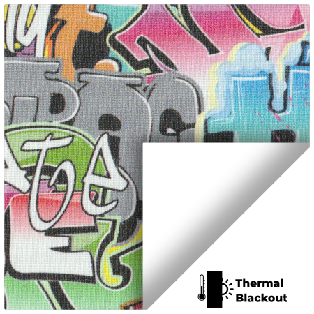 Graffiti Roller Blinds Scan