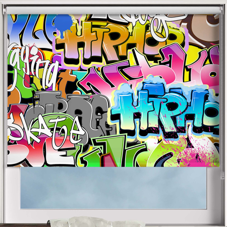 Graffiti Roller Blinds Frame