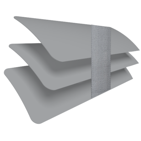 Graphite Fog with Hype Tape Venetian Blinds Slats