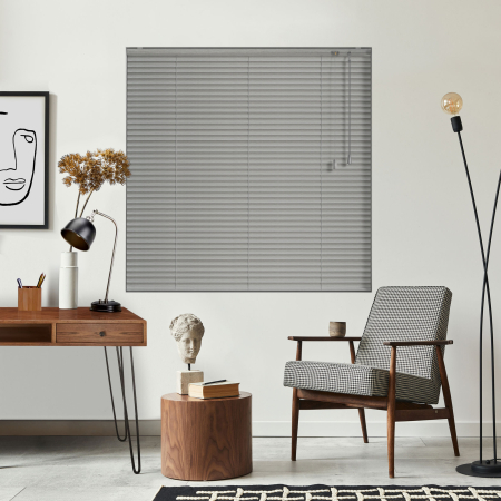 Grey Wood Effect Venetian Blinds