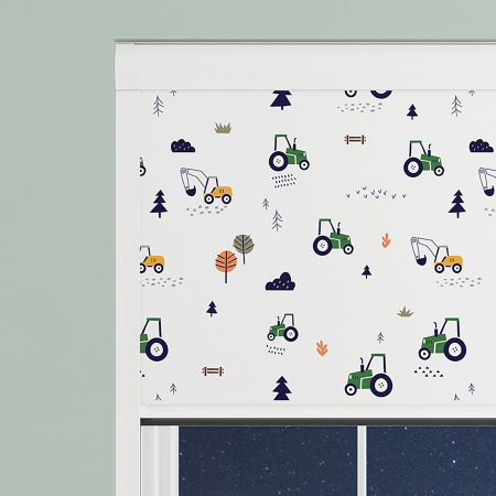 Harvester Green Electric BlocOut Cassette Blinds Specs