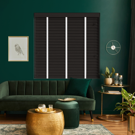 Hazel with Cotton Tape Wood Venetian Blinds