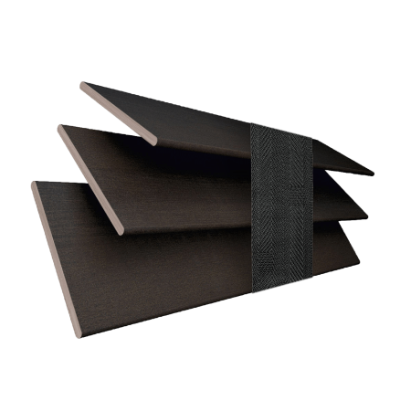 Hazel with Jet Tape Wood Venetian Blinds 3 Slats