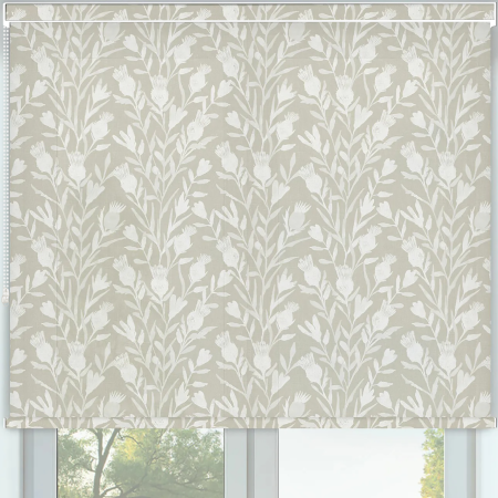 Heather Hessian Pelmet Roller Blinds Frame