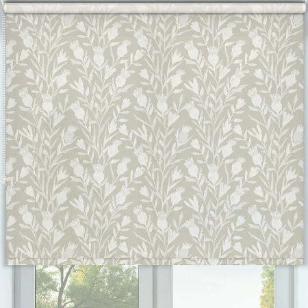 Heather Hessian Roller Blinds Frame