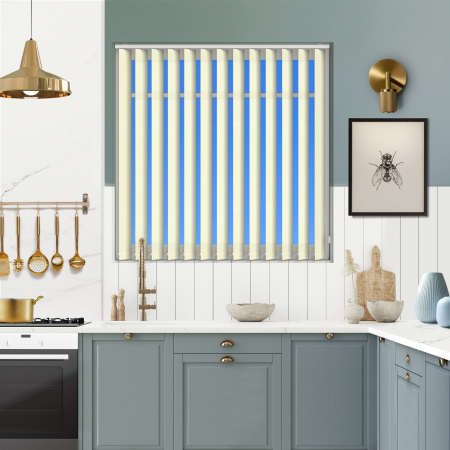 Hera Cream Replacement Vertical Blind Slats Open
