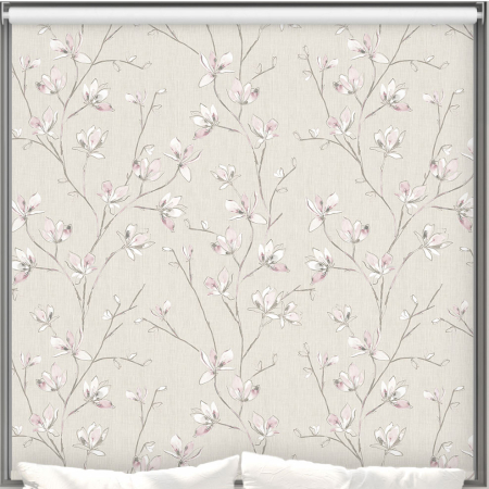 Iris Blush Blackout Cordless Roller Blind Cropped Image