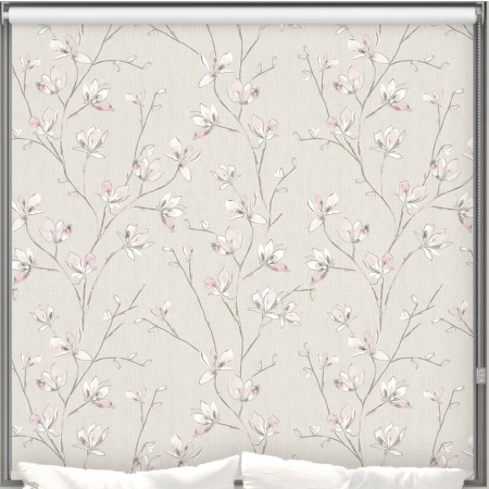 Iris Blush Blackout Roller Blind Cropped Image