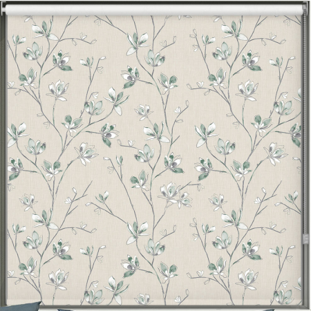Iris Pistachio Blackout Roller Blind Cropped Image