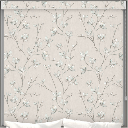 Iris Sky Blackout Pelmet Roller Blind Cropped Image