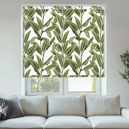 Island Palm Aloha Pelmet Roller Blinds