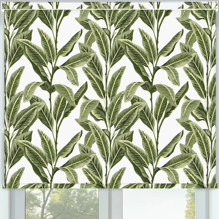Island Palm Aloha Pelmet Roller Blinds Frame