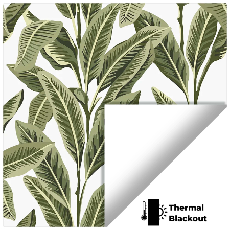 Island Palm Aloha Pelmet Roller Blinds Hardware