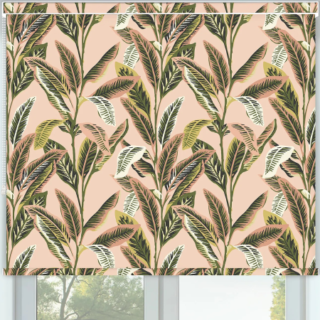 Island Palm Fiesta Pelmet Roller Blinds Frame