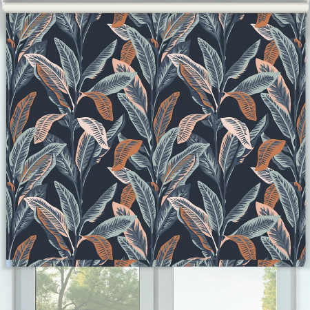 Island Palm Lagoon Cordless Roller Blinds Frame
