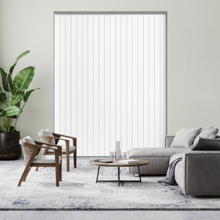 Jeren Brilliant White Rigid PVC Replacement Vertical Blind Slats