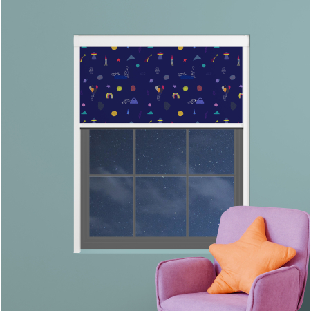 Joyful Cosmonaut Bloc Blinds Cassette Blinds Inside Fit