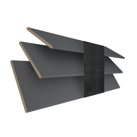 Khol with Jet Tape Wood Venetian Blinds 3 Slats