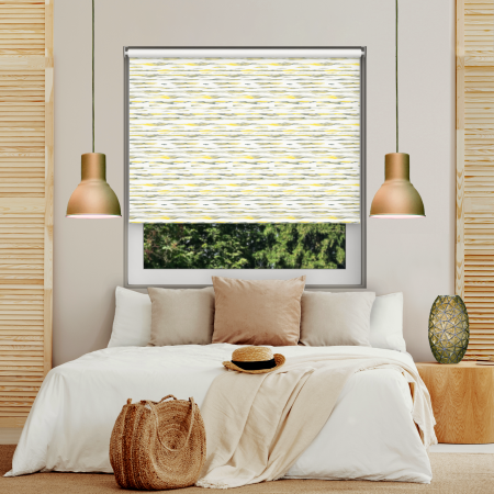 Koa Lemon Blackout Cordless Roller Blind Image 2