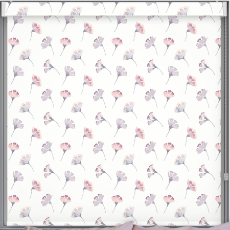 Kyoto Lilac Blackout No Drill Roller Blind Cropped Image