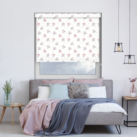 Kyoto Lilac Blackout No Drill Roller Blind Image 2