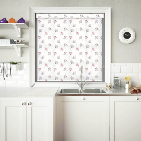 Kyoto Lilac No Drill Roller Blind