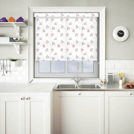 Kyoto Lilac No Drill Roller Blind Image 2