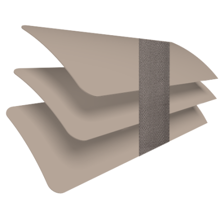 Latte Cream with Stealth Tape Venetian Blinds Slats