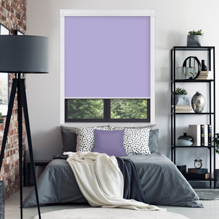 Gentle Lavender Bloc Blinds Cassette Blinds Edge Fit
