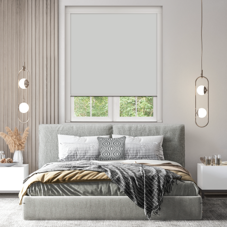 Light Grey Bloc Blinds Cassette Blinds Inside Fit