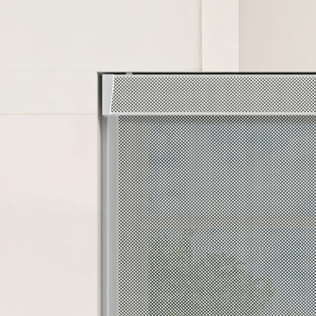 Grey Sun Screen Pelmet Roller Blinds Product Detail