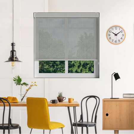 Grey Sun Screen Pelmet Roller Blinds