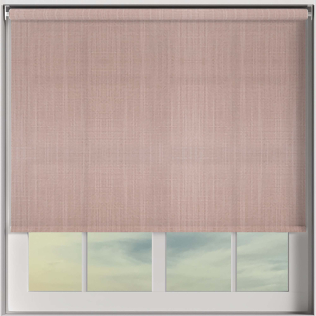 Linen Powder Pink Cordless Roller Blinds Frame