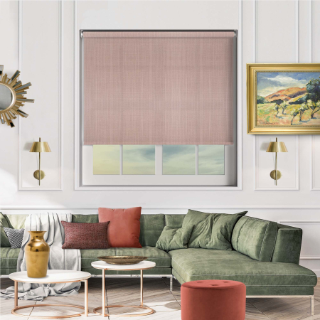 Linen Powder Pink Cordless Roller Blinds