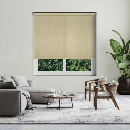 Linen Sandstone Cordless Roller Blinds