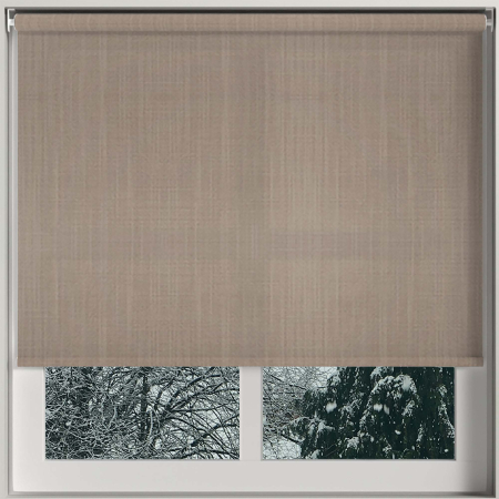 Linen Truffle Cordless Roller Blinds Frame