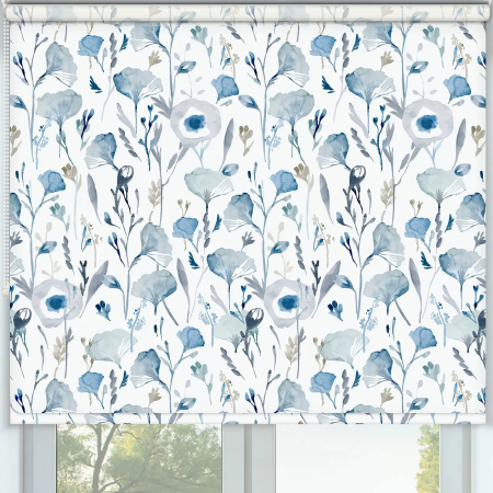 Loftus Blue Roller Blinds Frame