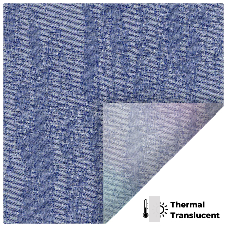 Lumi Blue Vertical Blinds Hardware