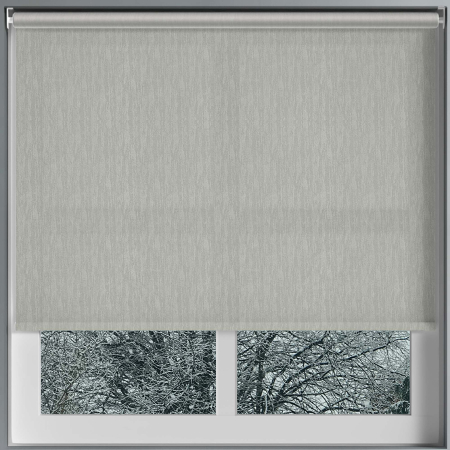 Lumi Silver Cordless Roller Blinds Frame