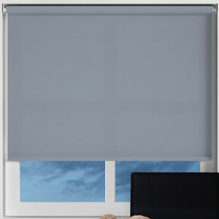 Luxe Blue Haze Cordless Roller Blinds Frame