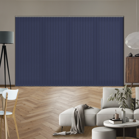 Luxe Dark Blue Replacement Vertical Blind Slats