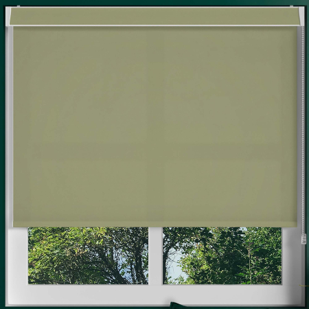 Luxe Green Pelmet Roller Blinds Frame