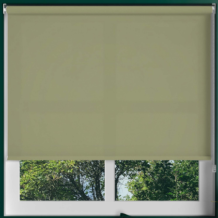 Luxe Green Roller Blinds Frame