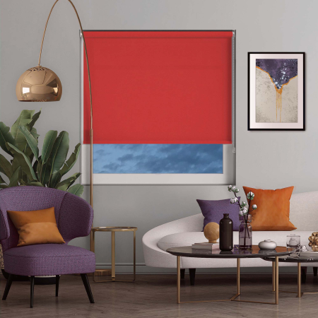 Luxe Scarlet Roller Blinds