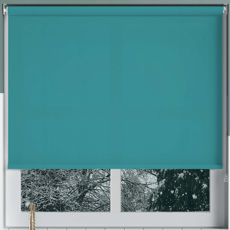 Luxe Teal Roller Blinds Frame