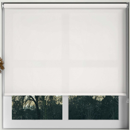 Luxe White Roller Blinds Frame