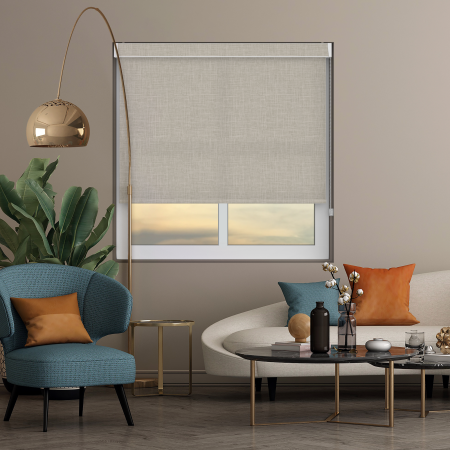 Lyra Beige No Drill Roller Blind Image 2